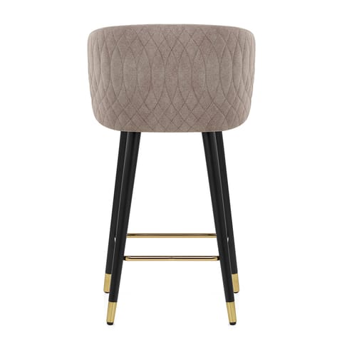 Boston Bar Stool Taupe Fabric