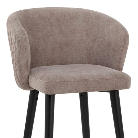 Boston Bar Stool Taupe Fabric