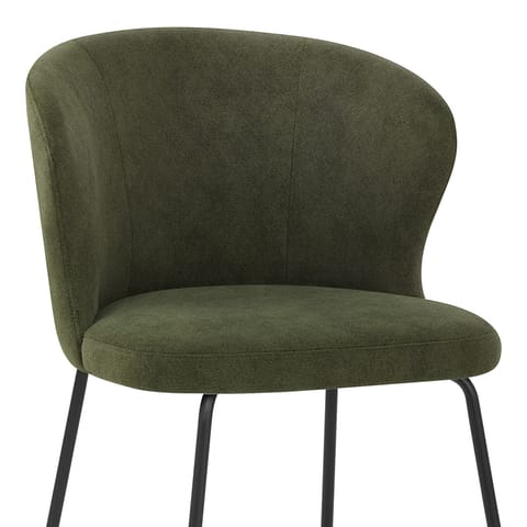 Brooklyn Dining Chair Green Fabric