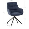 Nico Chair Blue Velvet