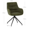 Nico Chair Green Velvet