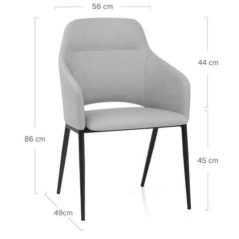 Palma Dining Chair Light Grey