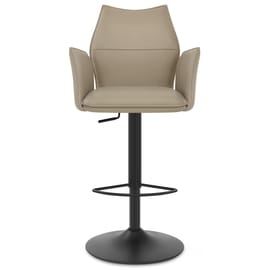 Ava Bar Stool Taupe With Arms