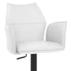 Ava Bar Stool White With Arms