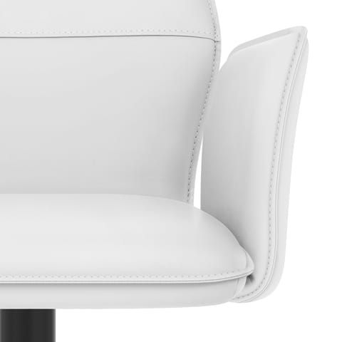 Ava Bar Stool White With Arms