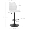 Ava Bar Stool White