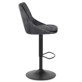 Aria Bar Stool Charcoal Velvet