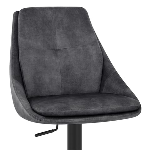 Aria Bar Stool Charcoal Velvet