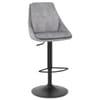 Aria Bar Stool Grey Velvet