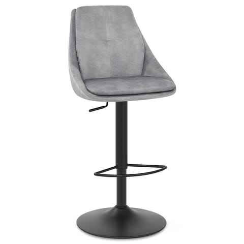 Aria Bar Stool Grey Velvet
