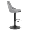 Aria Bar Stool Grey Velvet