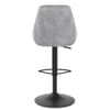 Aria Bar Stool Grey Velvet