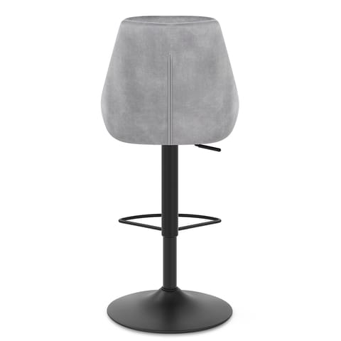 Aria Bar Stool Grey Velvet