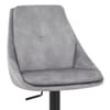 Aria Bar Stool Grey Velvet