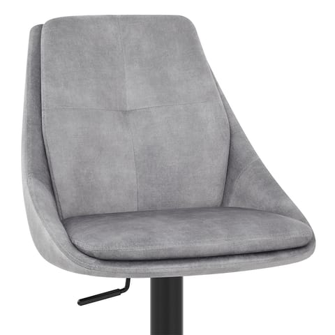 Aria Bar Stool Grey Velvet