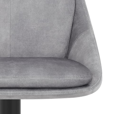 Aria Bar Stool Grey Velvet