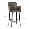 Maverick Bar Stool Vintage Grey
