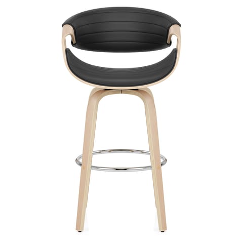 Jefferson Wooden Bar Stool Black