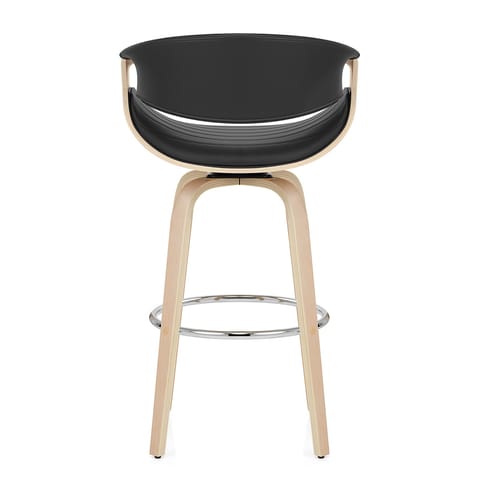 Jefferson Wooden Bar Stool Black