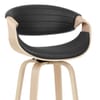 Jefferson Wooden Bar Stool Black