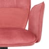 Art Bar Stool Pink Velvet With Arms