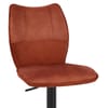 Art Bar Stool Burnt Orange Velvet