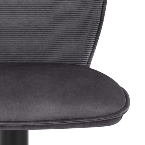 Art Bar Stool Charcoal Velvet