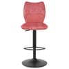 Art Bar Stool Pink Velvet