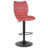 Art Bar Stool Pink Velvet