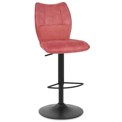 Art Bar Stool Pink Velvet