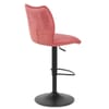 Art Bar Stool Pink Velvet