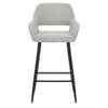 Raven Bar Stool Light Grey Fabric