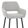 Raven Bar Stool Light Grey Fabric