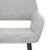 Raven Bar Stool Light Grey Fabric