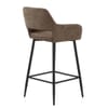 Raven Bar Stool Brown Fabric