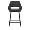 Raven Bar Stool Black Fabric