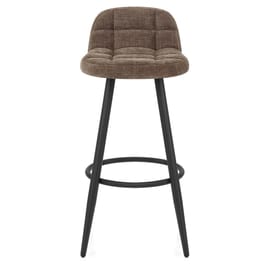 Solo Bar Stool Brown Fabric