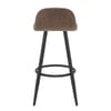 Solo Bar Stool Brown Fabric