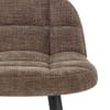 Solo Bar Stool Brown Fabric