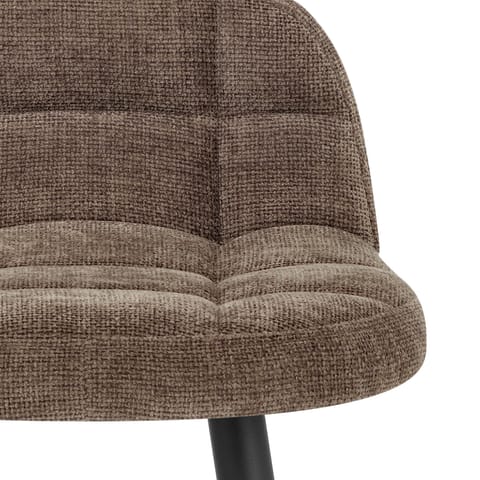 Solo Bar Stool Brown Fabric