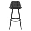 Solo Bar Stool Black Fabric