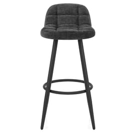 Solo Bar Stool Black Fabric