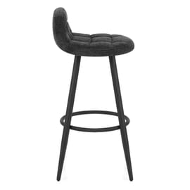 Solo Bar Stool Black Fabric