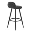 Solo Bar Stool Black Fabric