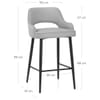 Sutton Bar Stool Grey