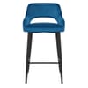 Sutton Bar Stool Blue Velvet