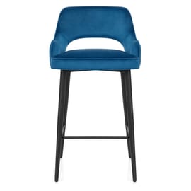 Sutton Bar Stool Blue Velvet