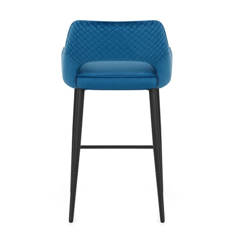 Sutton Bar Stool Blue Velvet
