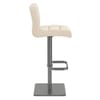 Lush Real Leather Graphite Stool Cream