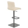 Lush Real Leather Graphite Stool Cream